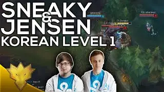C9 Sneaky & Incarnati0n - Korean Level 1 - Korean Solo Queue Funny Moments