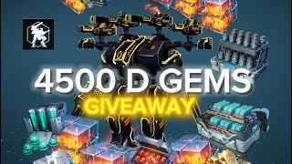 4500 D GEM GIVEAWAY!! War Robots!! Ends at 1000 subscribers (Road to 1K)