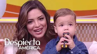 El hijo de Pamela Silva, baby Ford, lució enorme y juguetón en su visita por Acción de Gracias