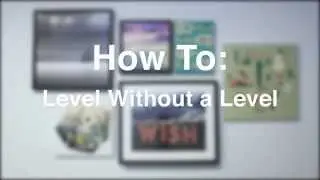 How to Hang Pictures Straight - without a level