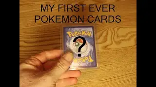 My first packs of pokemon cards