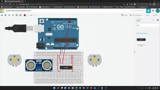 Build an Arduino Robotic Car with a distance senor starting in Tinkercad