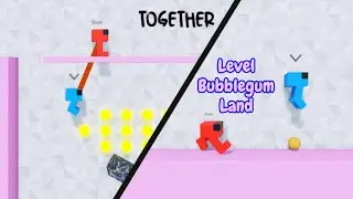 Roblox | Together [Игра для вечеринок] | Геймплей | Уровень &laquo;Страна жевательной резинки&raquo; |