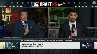 Milwaukee Brewers Select Andrew Fischer with No. 20 Pick in 2025 MLB Draft!