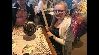 Busting Open Uncle Julio's Chocolate Lover's Pinata