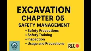 EXCAVATION CHAPTER 05 ! HINDI ENGLISH Safety management studies