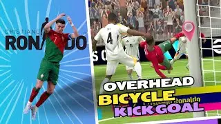 Cristiano Ronaldo Bicycle kick Goal 😱😱 #gaming #viral #fyp #pes #efootball