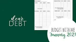 January 2021 Budget, Budget With Me - 6 Figure Student Loan Debt, Real Numbers