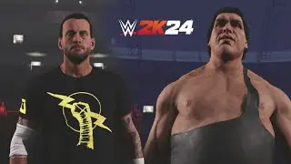 WWE 2K24 - CM Punk Vs Andre The Giant EXTREME RULES MATCH (PS5)