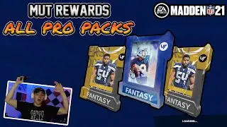 MUT REWARDS AND ALL PRO PACKS // GLITCHY PULLS?! // Madden 21 All Pro Fantasy Packs