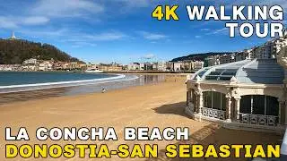 4K Walking LA CONCHA BEACH - DONOSTIA / SAN SEBASTIAN, BASQUE COUNTRY, SPAIN 2026