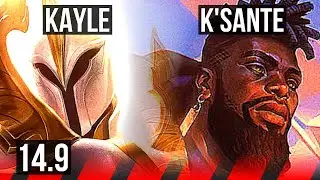 KAYLE vs K'SANTE (TOP) | 8/1/3, Godlike, Rank 12 Kayle | NA Grandmaster | 14.9