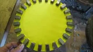 3-5 phase 24 magnets 18-20 coil 100-125turns 18awg pma vawt wind energy green 40 .wmv