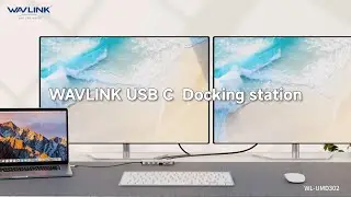 WAVLINK USB C Docking Station Dual HDMI Monitors-- WL UMD302