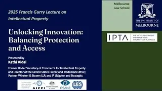 2025 Francis Gurry Lecture on Intellectual Property