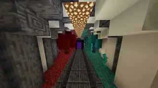 minecraft create, nether portal hub!