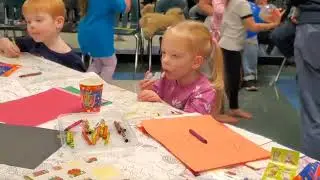 Having fun at a birthday party 