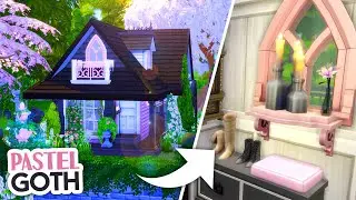 PASTEL GOTH TINY HOUSE // Sims 4 Speed Build