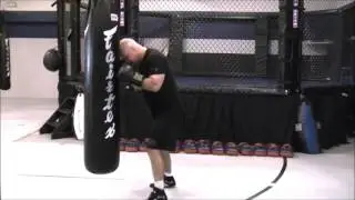 Boxing Heavy Bag Drill:  Quick Blitz