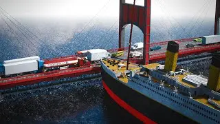 Large Ships vs Low Bridges with Traffic | Teardown