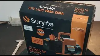Unboxing / Apresentação bomba de vácuo Suryha 5 CFM duplo estágio (Fev/2024)