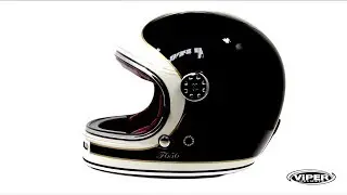 VIPER F656 Vintage Full Face Helmet