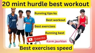 20 MINI  HURDLE  TRAININGb || FOR RUNNING WORKOUT || EXERCISE BEST || 1600m RUNNING TIFS WORKOUT
