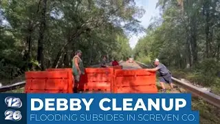 Flooding begins to slow as cleanup is underway in Screven County