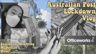 Australian Post Lockdown Vlog ✨ (stationery shopping, mcdonalds, haul)