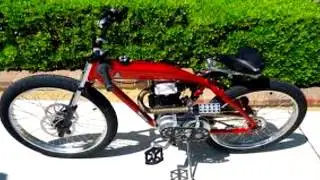 Motorised bicycle weed eater 2