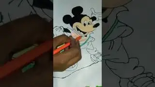 Micky mouse drawing||how to draw Mickey 🐭 🥵🔥