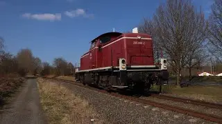 Adventskalender T&uuml;rchen 21-295 096 mit Makro auf der Unterwesterwaldbahn