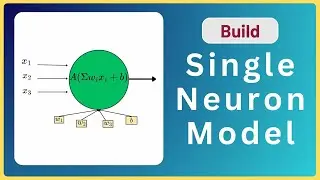 Coding a Single Neuron Learning Model in Python | Deep Learning from Scratch
