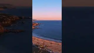 Drone view from Newport Beach, California
