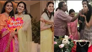 Akash Ambani wife Shloka celebrating her birthday with  Mukesh Ambani and family