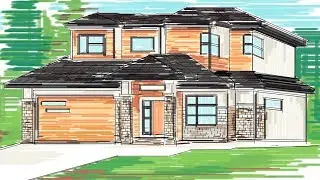Digital Architecture Sketching #5 Modern House