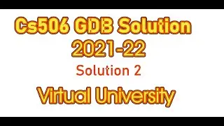 CS506 GDB Solution Fall 2022  2nd solution of CS506 GDB