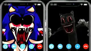 Sonic Calls Cartoon Cat and Scares Him