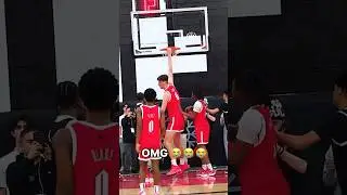 7&rsquo;9 OLIVIER RIOUX DOESNT HAVE TO JUMP TO DUNK 😳 #shorts #short