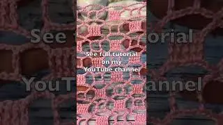 Quick and EASY Lace Stitch. Full Tutorial on My Channel