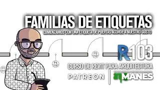 103 FAMILIA de ETIQUETA de Puertas | REVIT desde cero | tutorial curso arquitectura basico tag tags