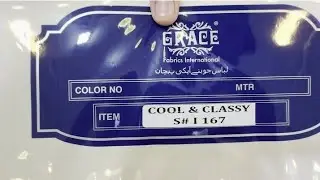 COOL & CLASSY BY Original GRACE premium quality Wash and wear fabric/03008810032/THE BRAND ATIER 
