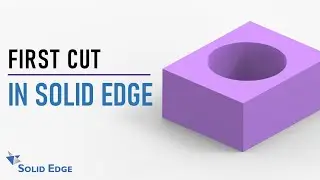FIRST CUT IN SOLID EDGE || SOLID EDGE TUTORIAL FOR BEGINNERS || SOLID EDGE COURSE || PART-2