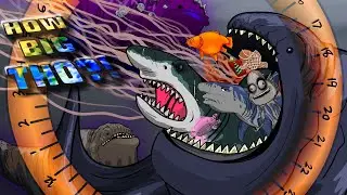 Bloop Size Comparison 3 - Jellyfish, Ohio, MEGALODON?!
