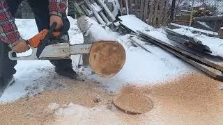 Męczymy MS162 #chainsaw #stihl #ms162 #wood #woodworking #winter #beechtree
