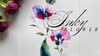 Ink Flower Magic | No Sketching, Just Flow