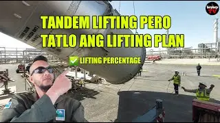 TANDEM LIFTING SCRUBBER DRUM ERECTION #liebherr #tandem #mobilecrane #crane #asmr