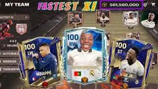 FASTEST TEAM IN EA FC MOBILE 24 🔥|| 600million SQUAD BUILDER 🤩#eafcmobile #squadbuilder
