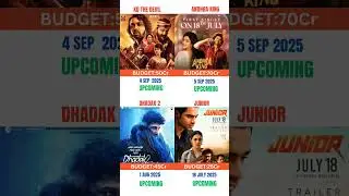 ||UPCOMING MOVIES||kd the devil|andhra king|dhadak2|junior|