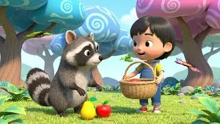 Oops! Baby Raccoon&rsquo;s Fruit Basket Adventure | Nursery Rhymes for Kids & Baby Songs
